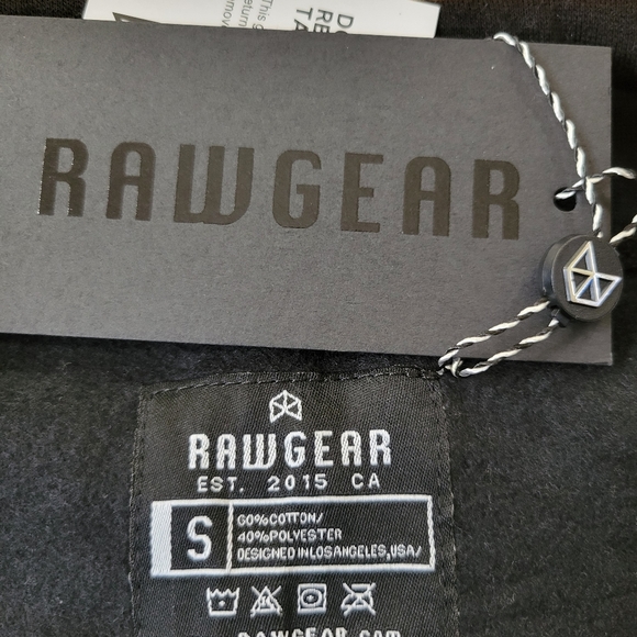 NWT RAWGEAR Pullover Jacket With 1/4 Zip Size Small Model #RG518 Color Black - Picture 5 of 9